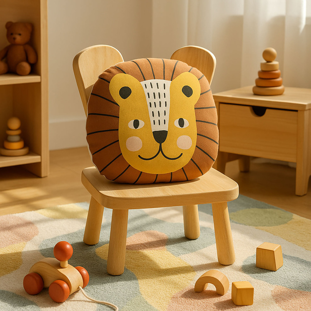 Perna copii in forma de animal, bumbac, 35 x 40 cm