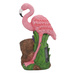 Figurină flamingo de grădină cu reflector, 24 x 24 x 10,5 cm