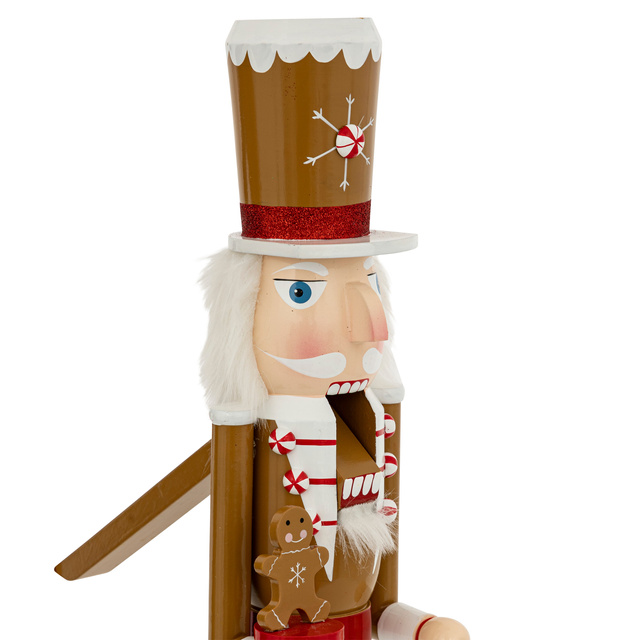 Figurina cu motiv turta dulce spargator de nuci, 60 cm