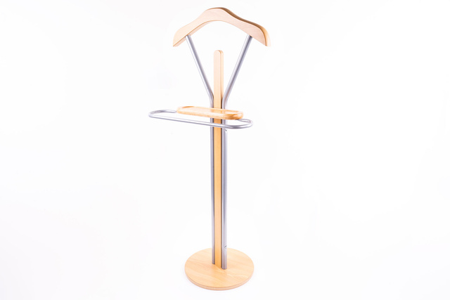 Umeraș pentru costum, haine - 30x44x108 cm, ZELLER, maro deschis