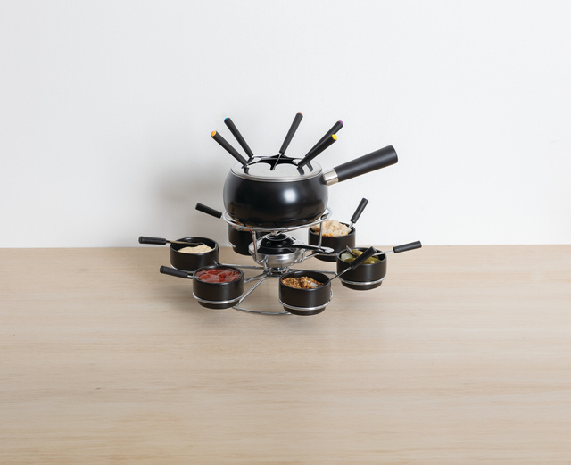 Set pentru fondue rotativ pentru 6 persoane, ceramic