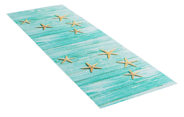 Covor antiderapant MEDIASTER, 65 x 200 cm, model marin, WENKO