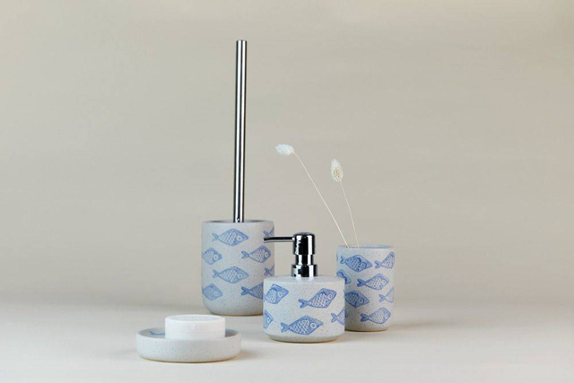 Pahar periuță de dinti ceramic AQUAMARIN, Wenko