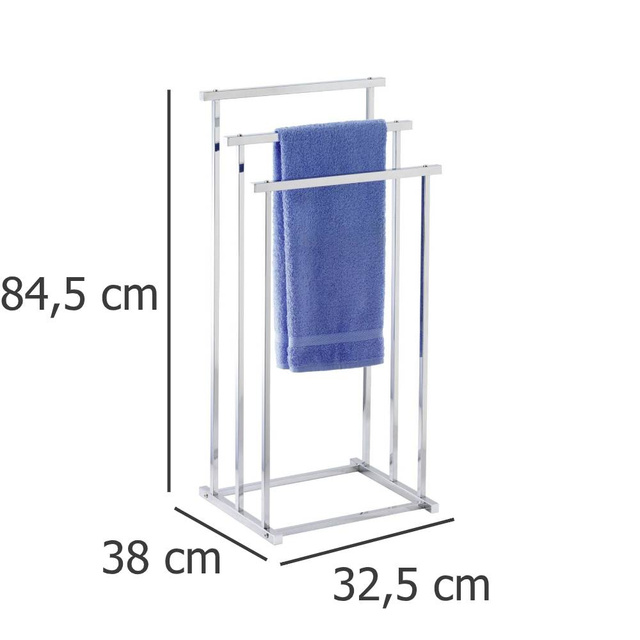 Suport pentru prosoape QUADRO, crom, WENKO