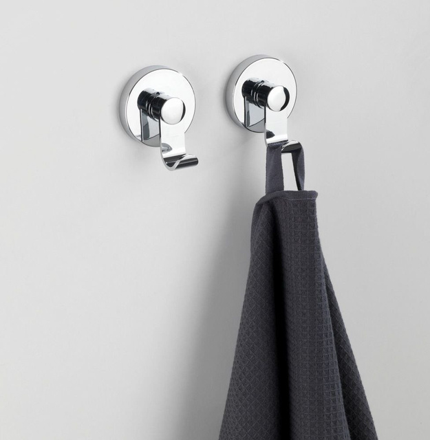 Umerase pentru prosoape cu vid - Loc, argintiu, WENKO