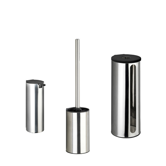 Recipient pentru role de hârtie igienică de rezervă, tavă de oțel montată pe perete DETROIT - WENKO