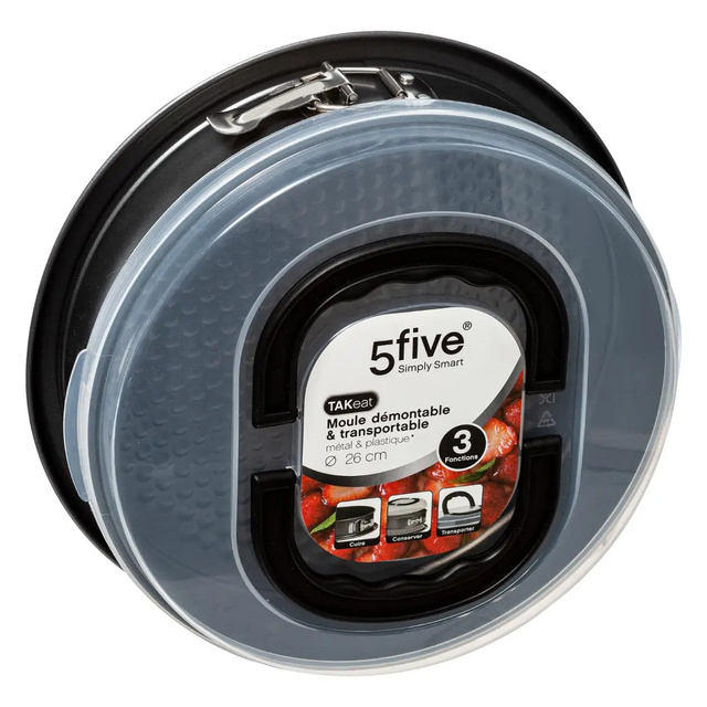 Formă pentru tort cu capac și mâner, Ø 26 cm, metal