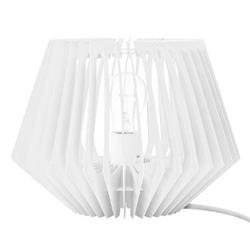 Lampa de masa cu bec decorativ, 21 cm, alb
