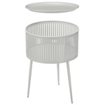 Masuta de cafea rotunda cu spatiu de depozitare, Ø 40 cm