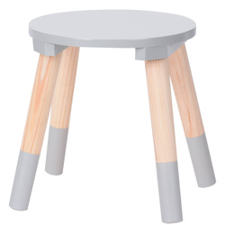Scaun pentru copii din lemn - alb