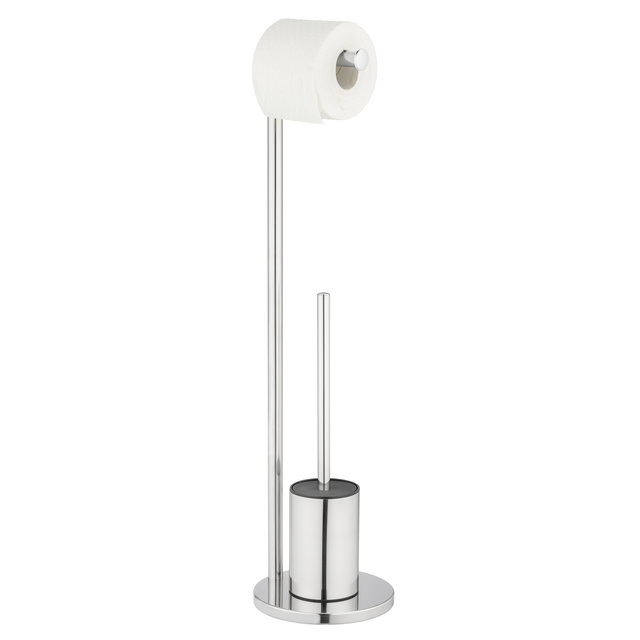 Suport pentru peria de toaleta FERLA cu suport pentru hartie, 2 în 1