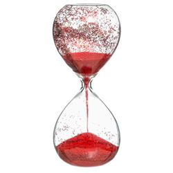 Clepsidra decorativa cu sclipici, 20 cm