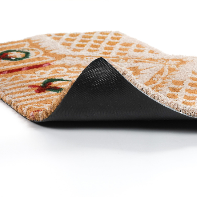 Covoare în formă de căsuță din turtă dulce, fibră de cocos, 59x39 cm, model 2