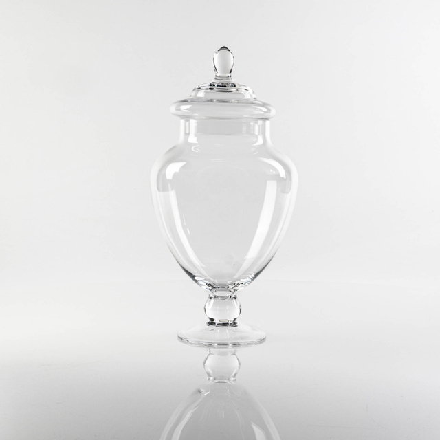 Borcan de bomboane, borcan, recipient din sticla cu capac, 30 cm