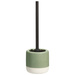 Perie WC cu recipient ceramic THE PASTELS, Ø 11,6 x 38 cm, verde