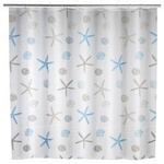 Perdea de dus Bella Mare, Alb, 180x200 cm, Wenko