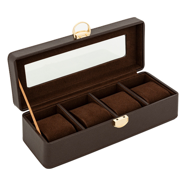 Cutie pentru ceasuri Jule lungime 26 cm cu 4 compartimente