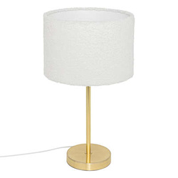 Lampa de masa TINA cu abajur boucle, inaltime 49 cm