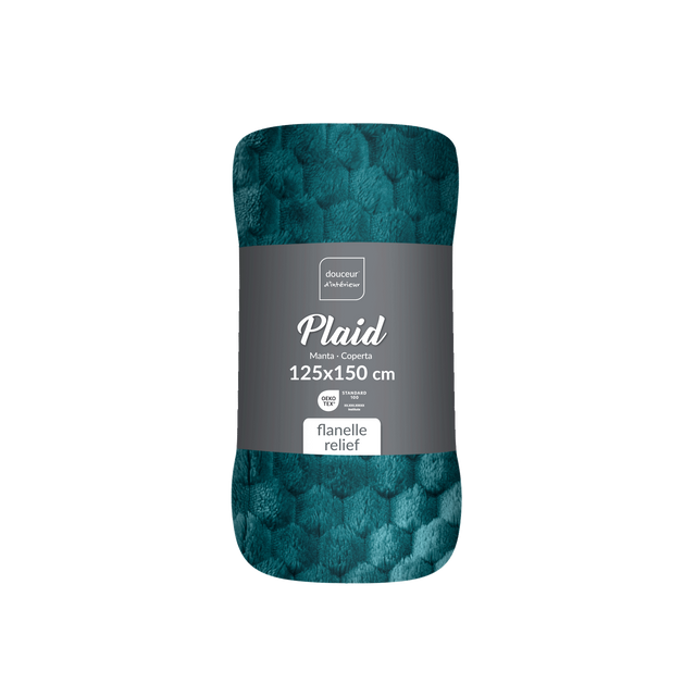 Pătură din flanel 125 x 150 cm FROSTY, marină