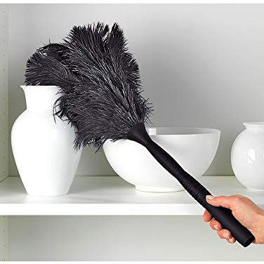 Perie de praf cu mâner telescopic, 129-189 cm