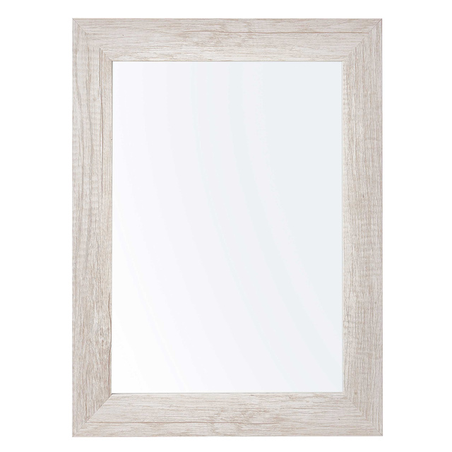 Oglindă de perete în ramă de lemn, 38 x 48 cm