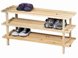Raft pentru pantofi din lemn de pin, KESPER