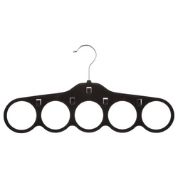 Cuier din catifea pentru esarfe, 5 compartimente