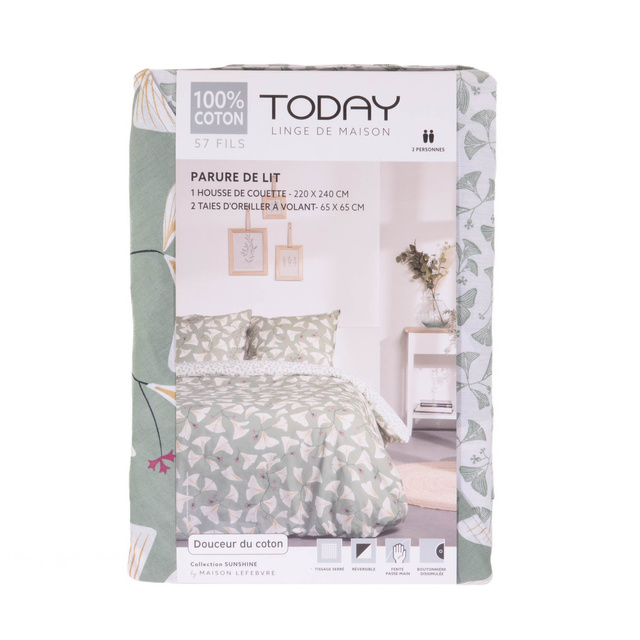 Lenjerie din bumbac SUNSHINE, dublă față, 220 x 240 cm