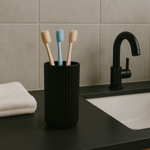 Suport pentru periute de dinți Allstar Minas negru