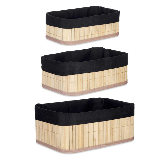 Set 3 coșuri pentru cosmetice de baie, 3 dimensiuni diferite