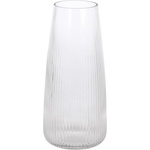 Vaza pentru flori din sticla, sticla cu model, 21 cm