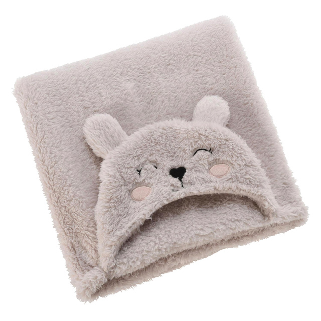 Hanorac cu gluga pentru copii Teddy, cu urechi, 70 x 100 cm