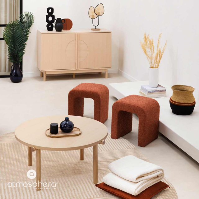 Lampă decorativă OLME, împletitură de rattan, înălțime 44 cm