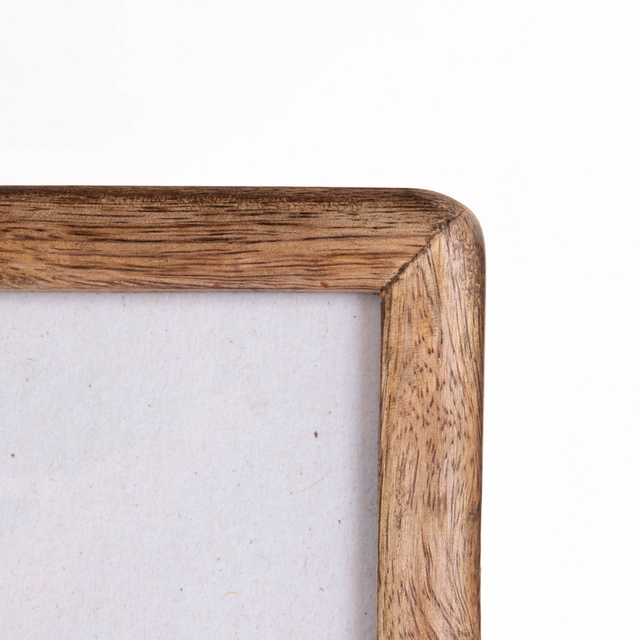 Ramă foto din lemn, verticală, din lemn de mango, 23 x 2 x 28 cm