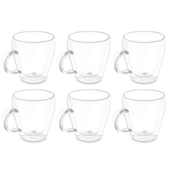 Set cani cu pereti dubli, 6 bucati, 270 ml