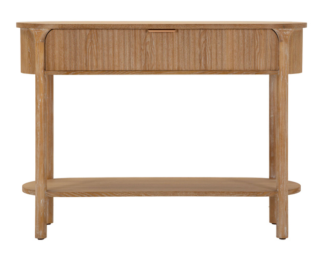 Consolă îngustă GOTEBORG cu sertar practic, design scandinav, 110 × 40 × 80 cm