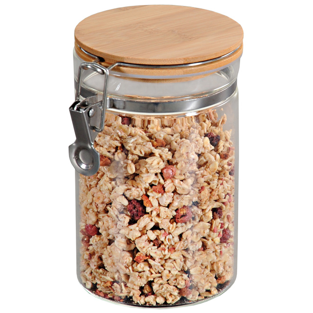 Borcan cu capac, 900 ml, sticla, KESPER