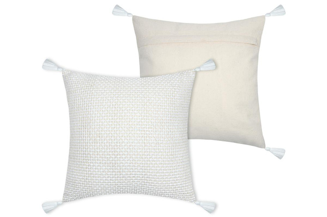 Pernă decorativă cu model țesut, BALMA, 40 x 40 cm