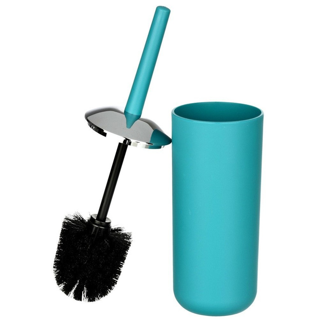 Set accesorii de baie BRASIL, dozator de săpun + perie de toaletă + coș de gunoi 2 l, culoare turcoaz, WENKO