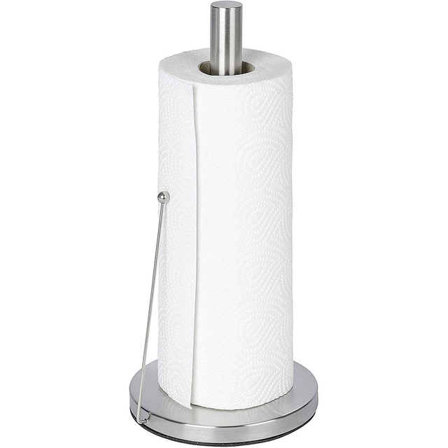 Suport pentru prosoape de hârtie de bucătărie CLAYTON - oțel inoxidabil, WENKO, argintiu
