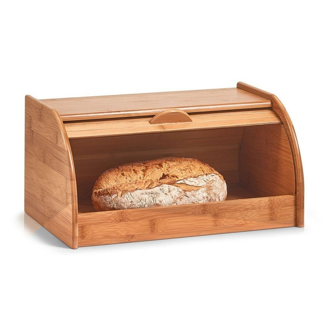 Cutie din bambus pentru pastrarea painii, Zeller, 40 x 26 x 20 cm, Maro