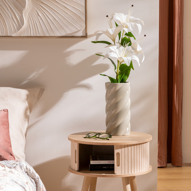 Vază ceramică COBY cu buclă, 25,5 cm