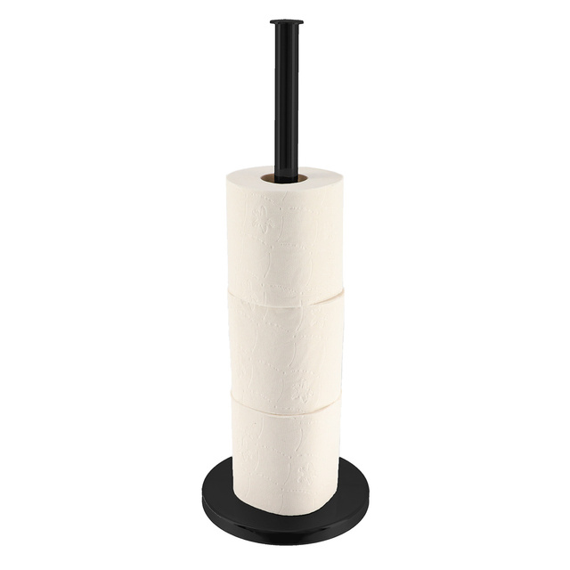 Suport pentru hârtie igienică BLACKLINE, negru mat, Ø 15 cm