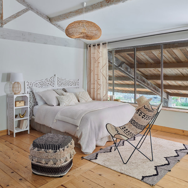 Lampa de tava din rattan, 68 cm