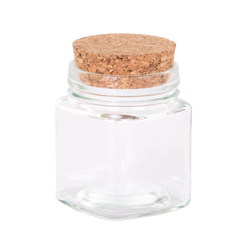 Borcan de depozitare din sticla, 160 ml