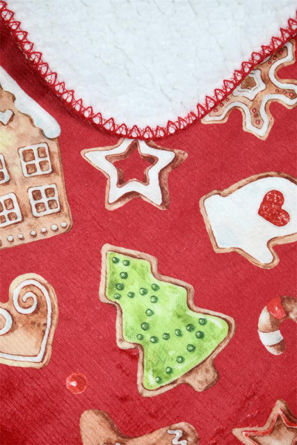 Pătură de Crăciun cu mielușel NOEL, 130 x 160 cm