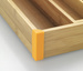 Recipient extensibil pentru tacâmuri BAMBOO, insert pentru sertar, 25,5 - 38 x 36 x 5 cm