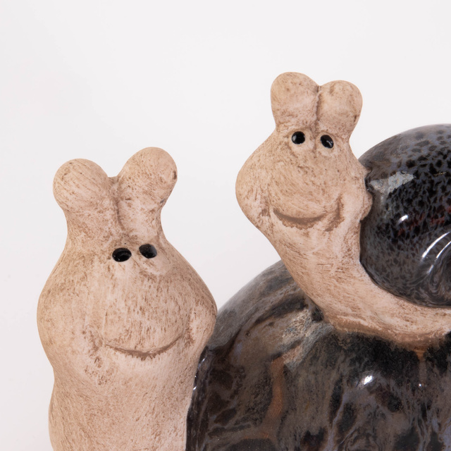 Figurina melc, decor gradina, 10 x 11 cm