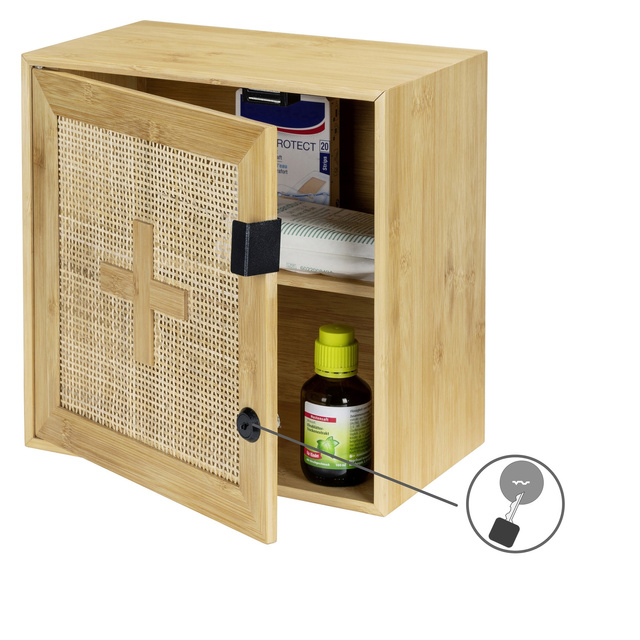 Dulapior pentru medicamente ALLEGRE BAMBOO, 30 x 30 cm, WENKO