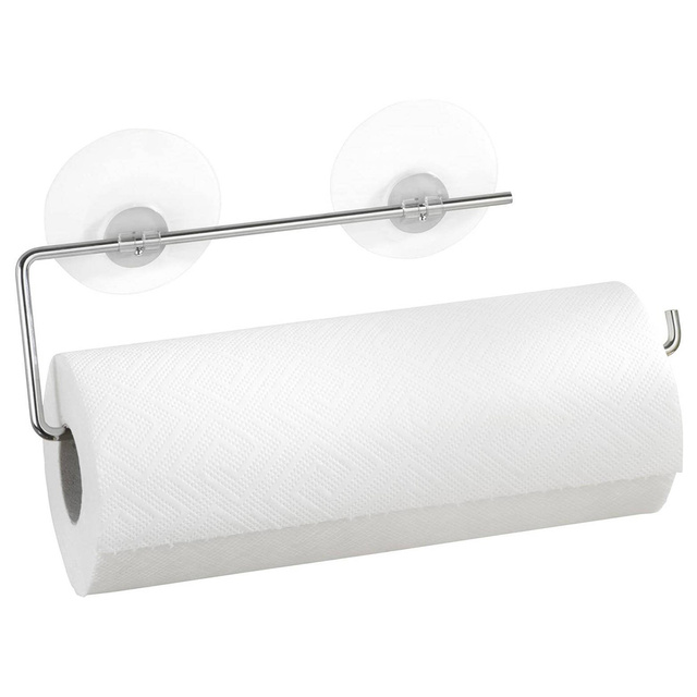 Suport pentru prosoape de hârtie de bucătărie, Static-Loc - oțel cromat, WENKO